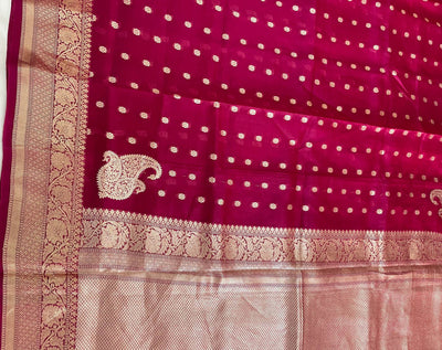 BANARAS KORA SILK SAREE - Sakkhi Style