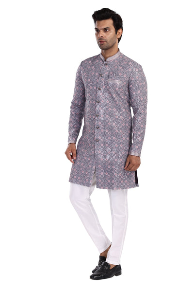 LAVENDER EMBROIDERED SHERWANI