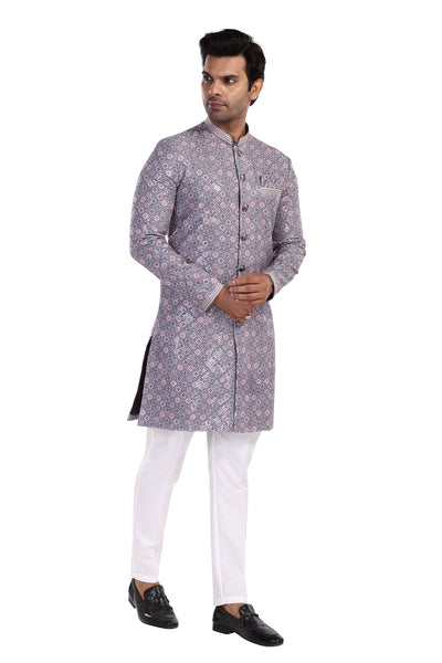 LAVENDER EMBROIDERED SHERWANI