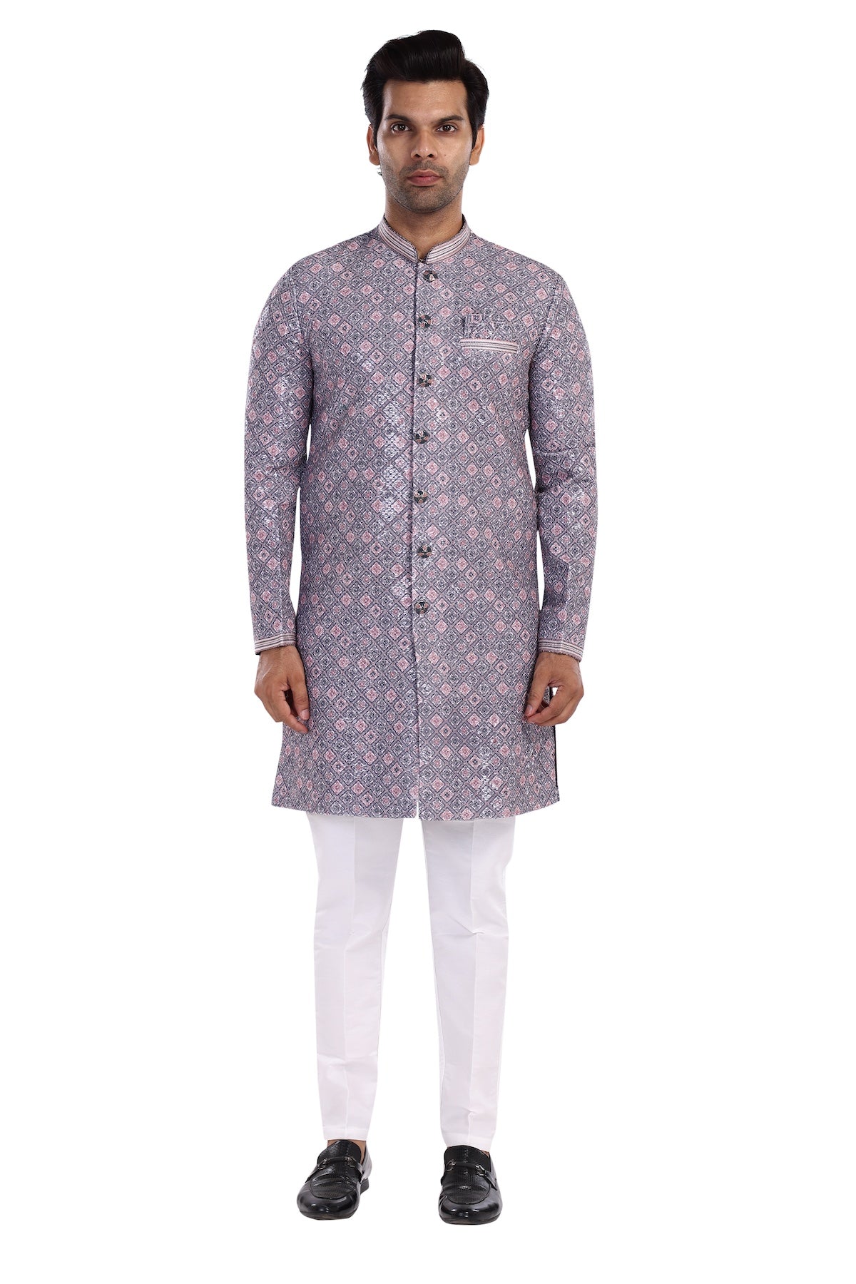 LAVENDER EMBROIDERED SHERWANI