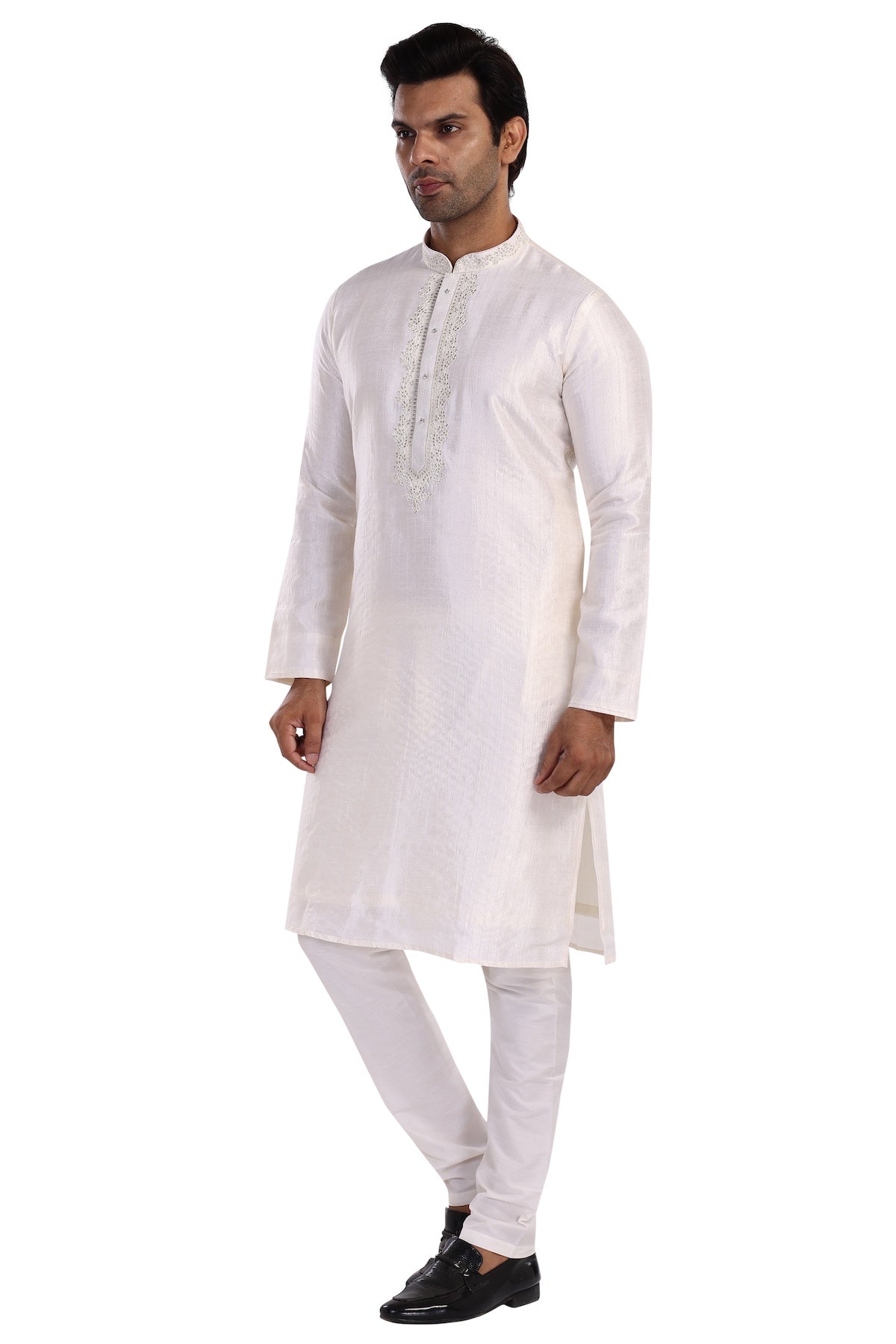 OFF WHITE KURTA PYJAMA SET