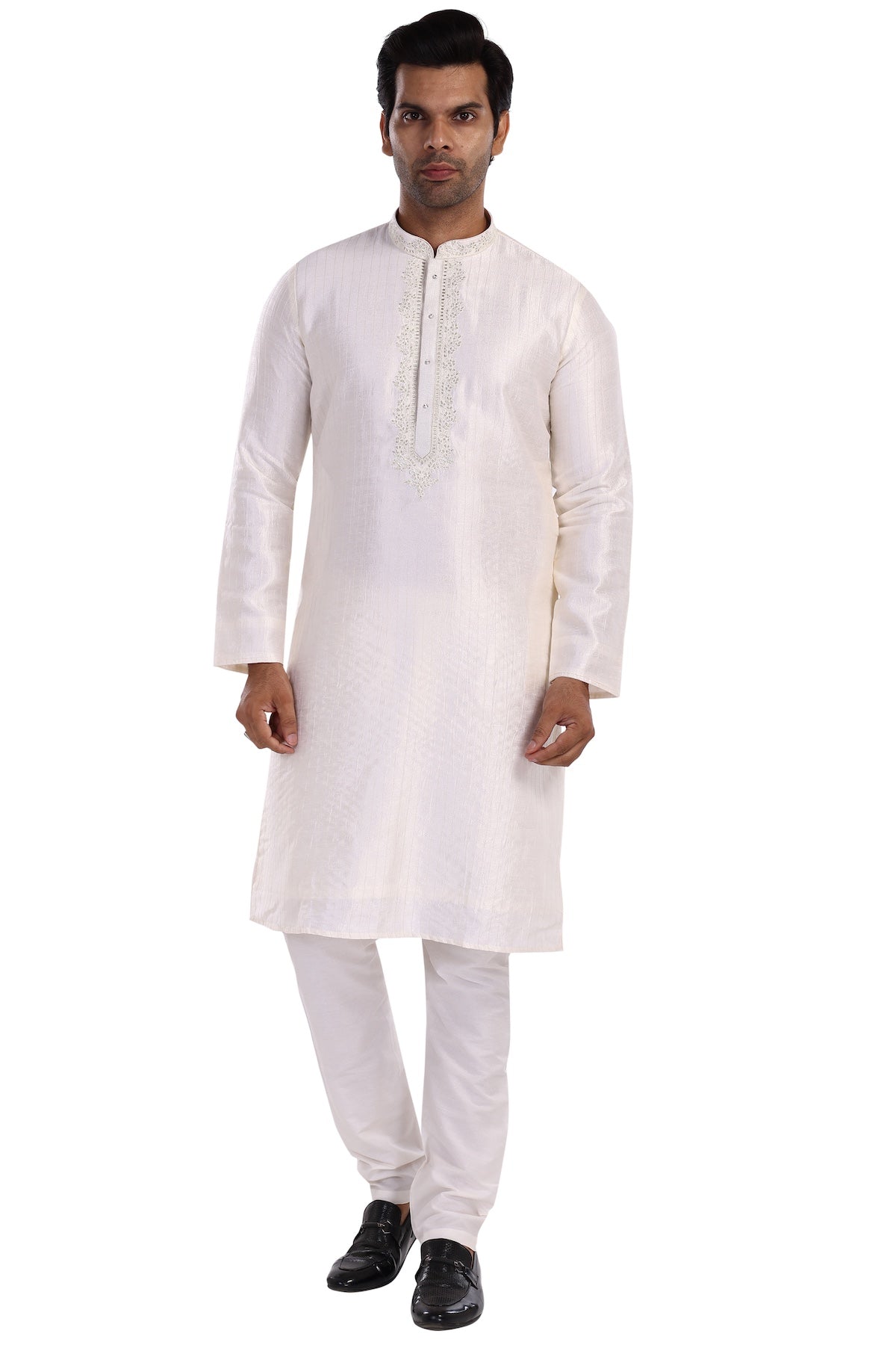 OFF WHITE KURTA PYJAMA SET