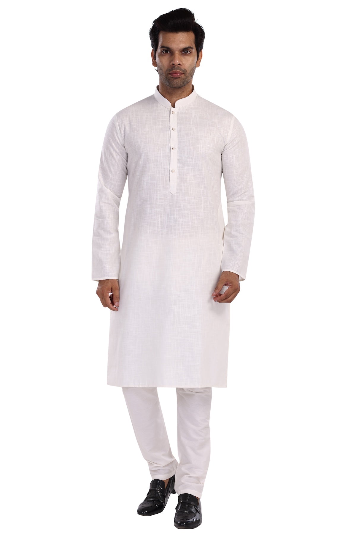 CLOUD WHITE KURTA PYJAMA SET