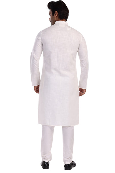 CLOUD WHITE KURTA PYJAMA SET