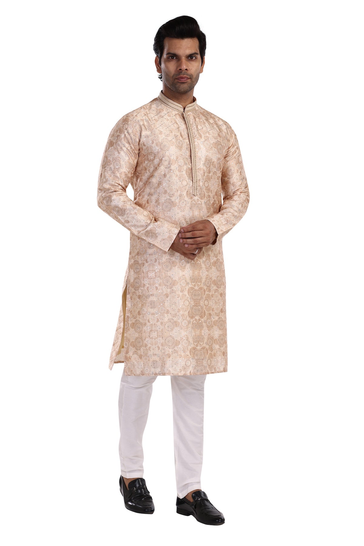 CREAM KURTA PYJAMA SET