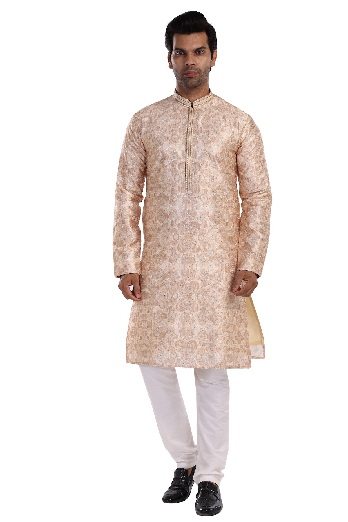 CREAM KURTA PYJAMA SET