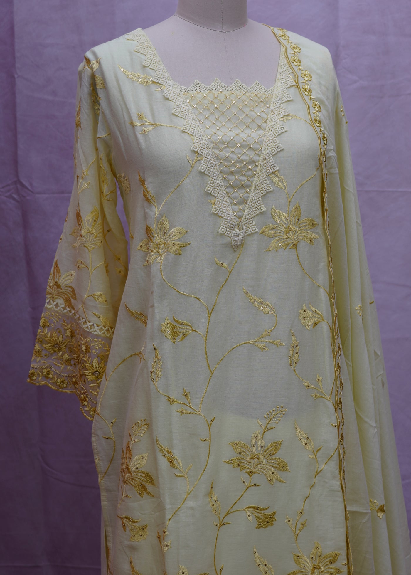 LEMON YELLOW SALWAR SUIT