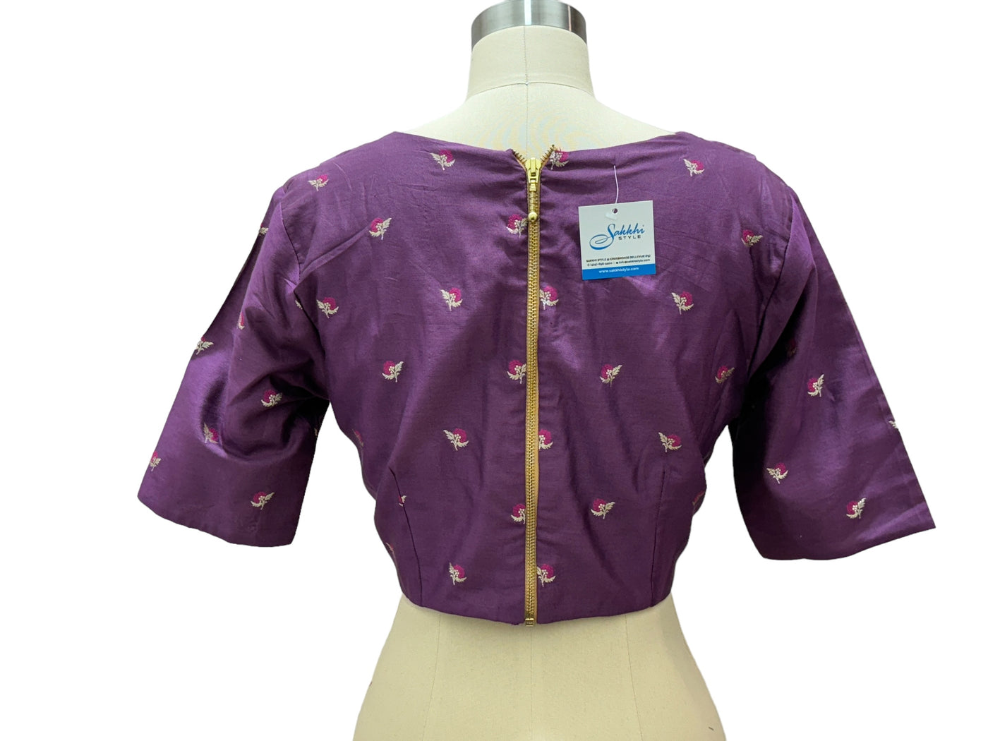 PURPLE PRE STITCHED BLOUSE