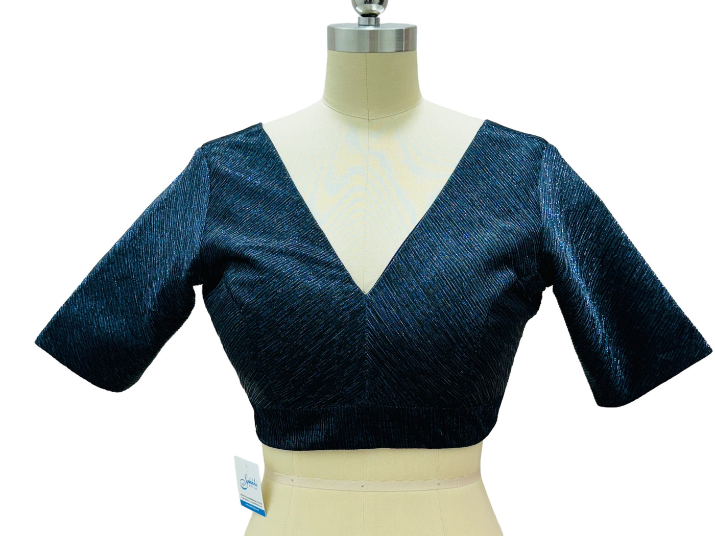 MIDNIGHT BLUE PRE STITCHED BLOUSE