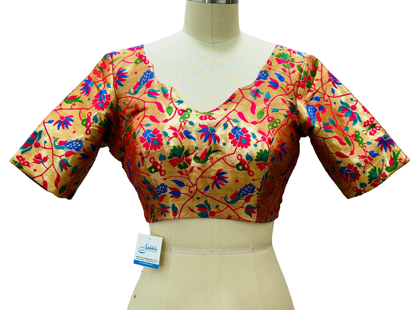 PRE STITCHED BROCADE BLOUSE