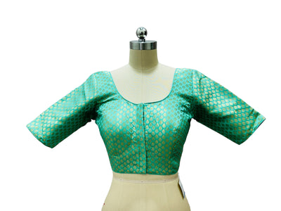 PASTEL GREEN PRE STITCHED BLOUSE