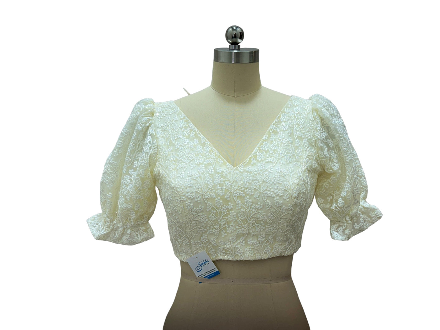 WHITE PRE STITCHED BLOUSE