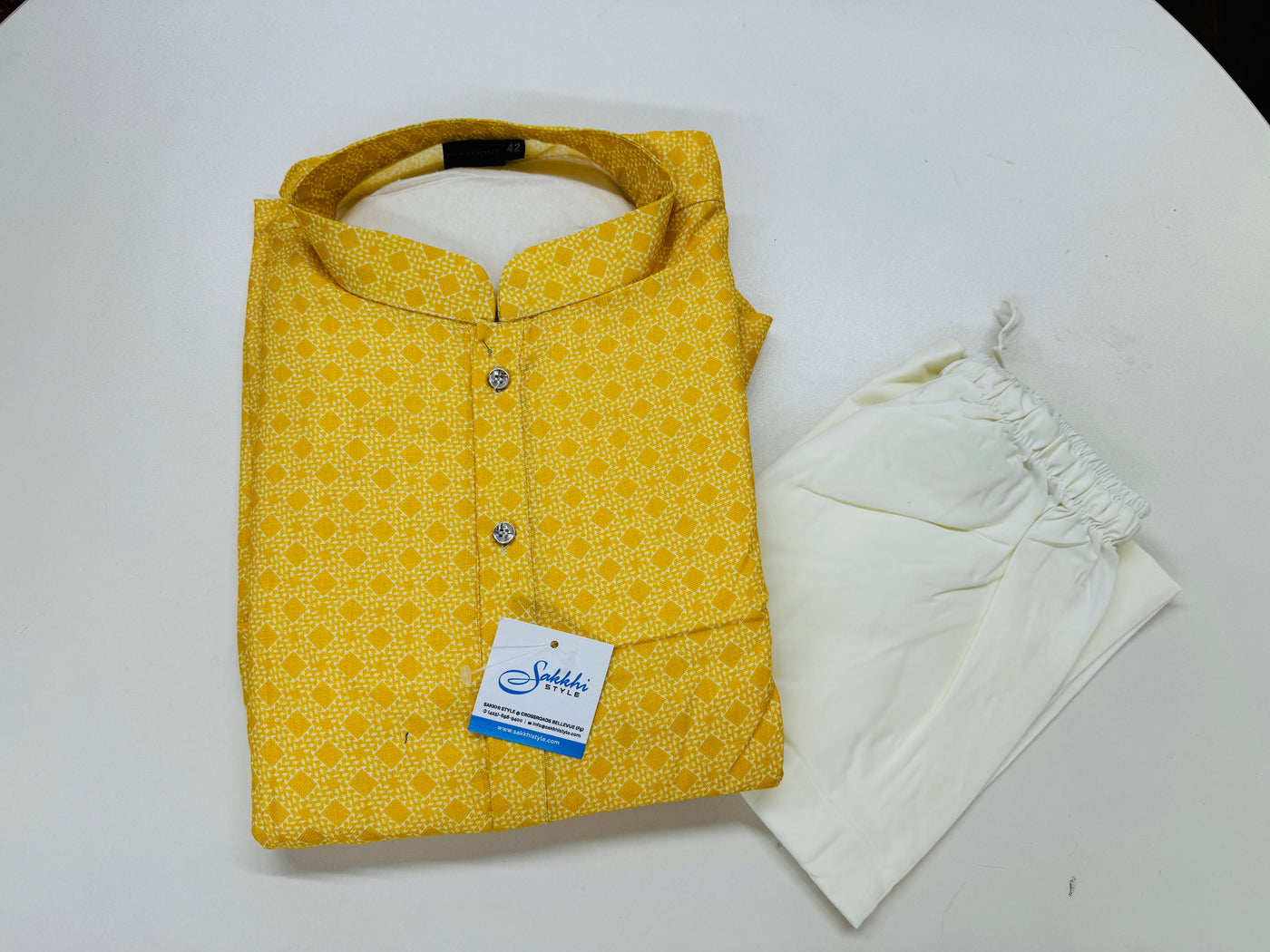 YELLOW KURTA PYJAMA