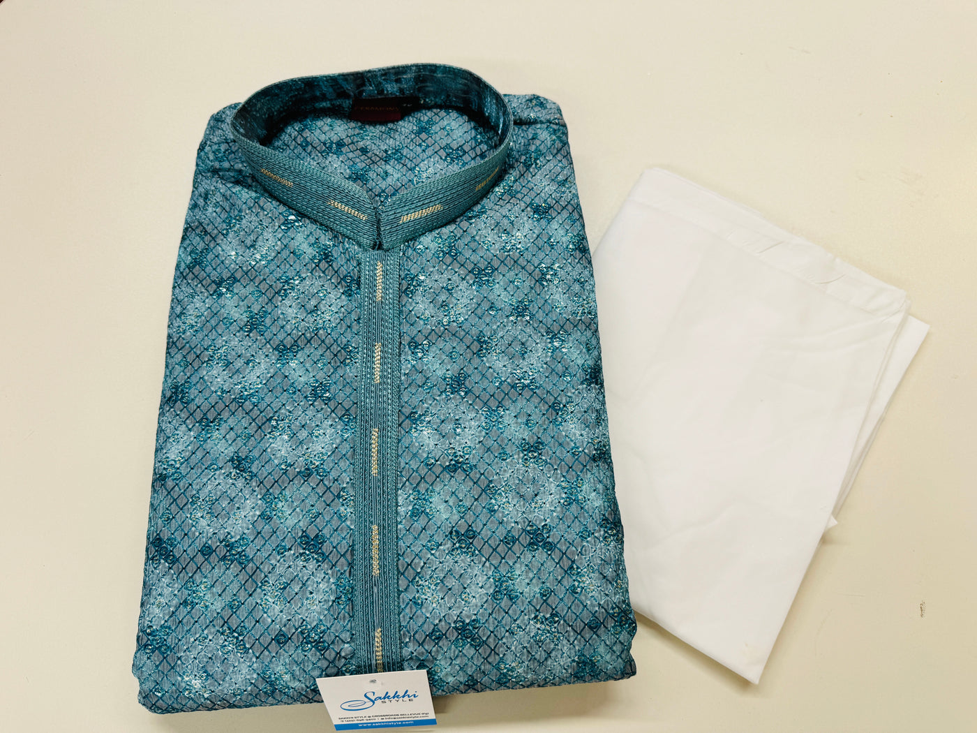 SKY BLUE KURTA PYJAMA