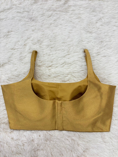 Golden stitched blouse