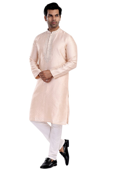 CREAM KURTA PYJAMA SET