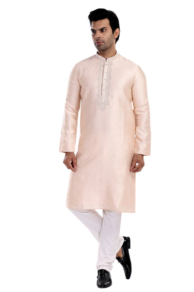 CREAM KURTA PYJAMA SET