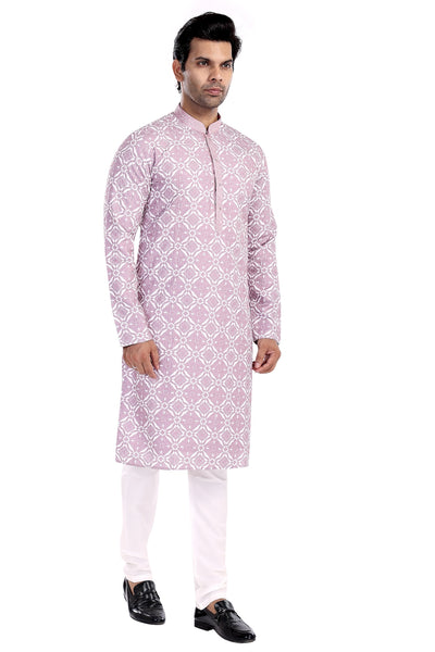 BABY PINK KURTA PYJAMA SET