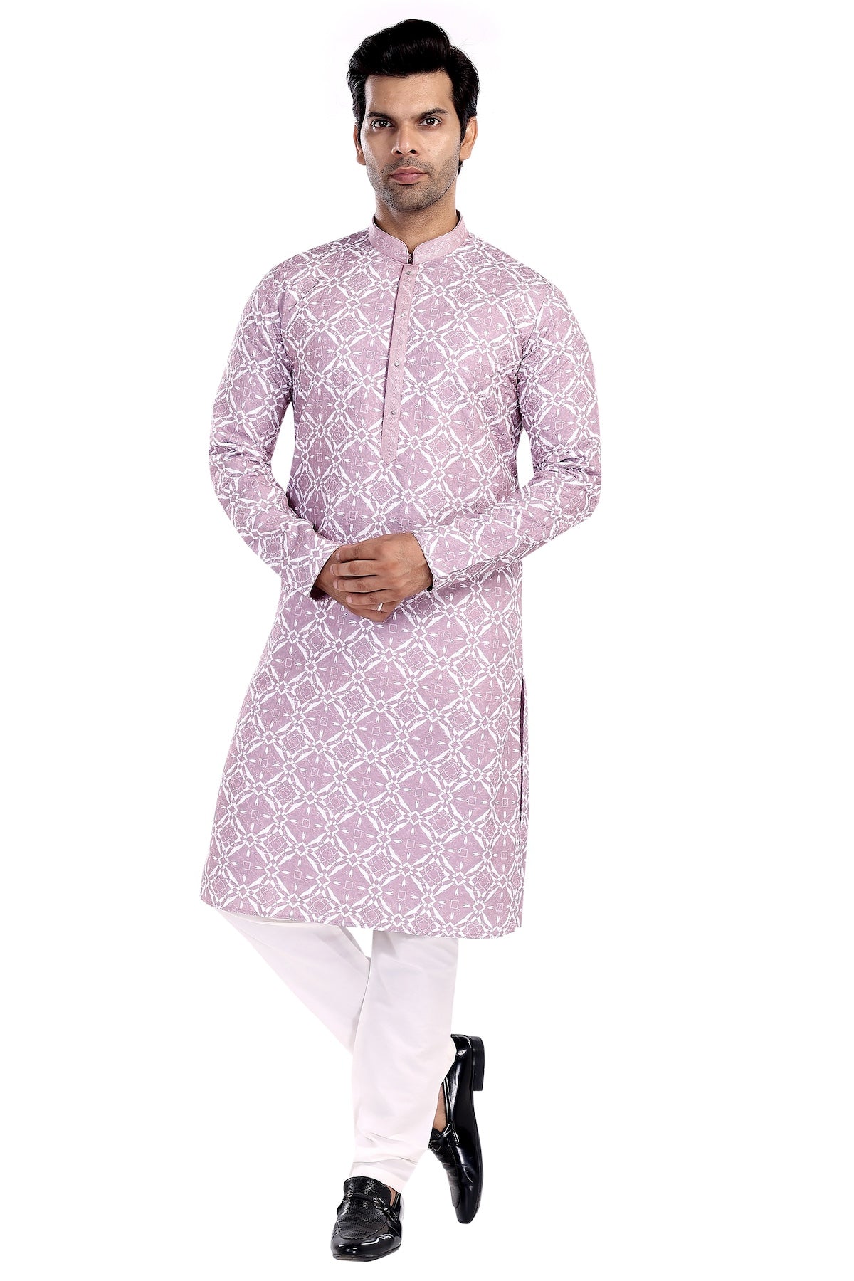 BABY PINK KURTA PYJAMA SET