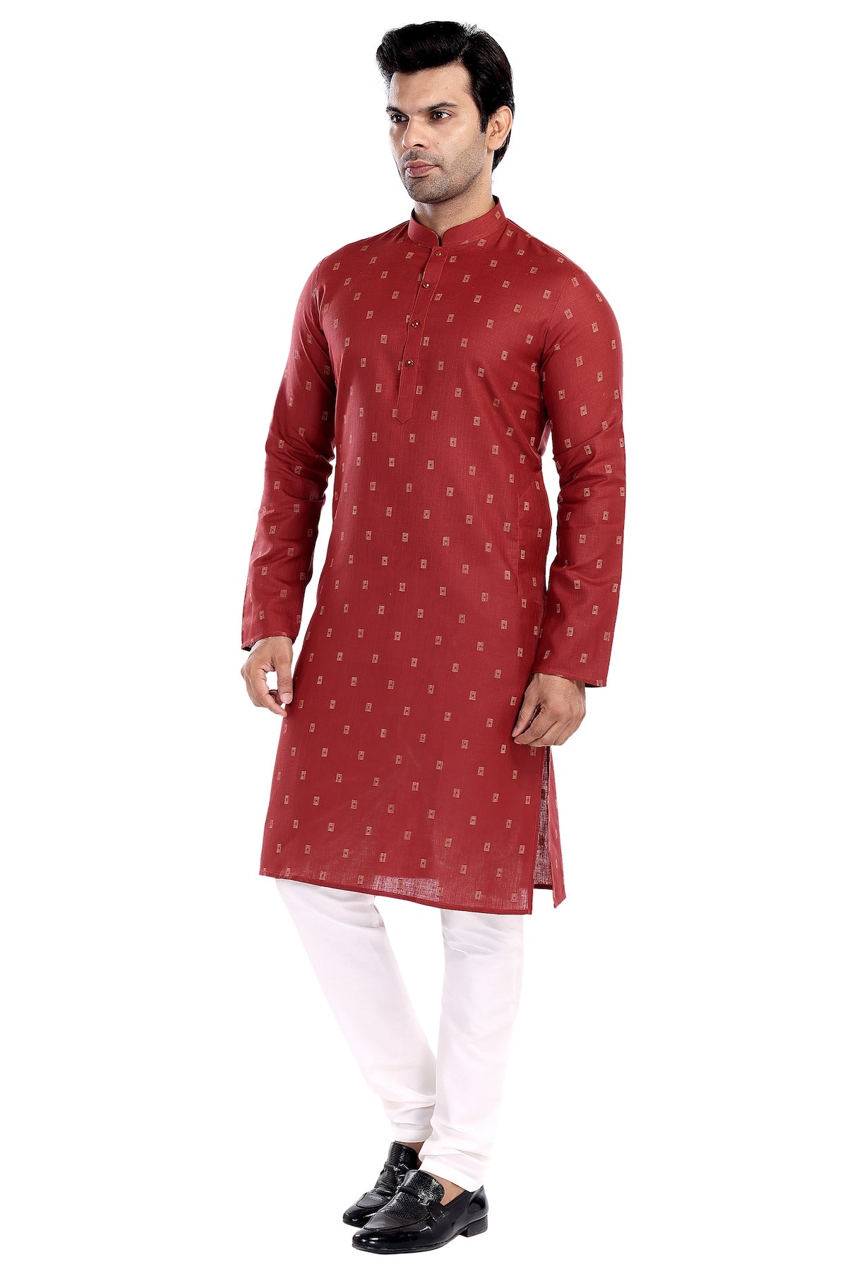 RED KURTA PYJAMA SET