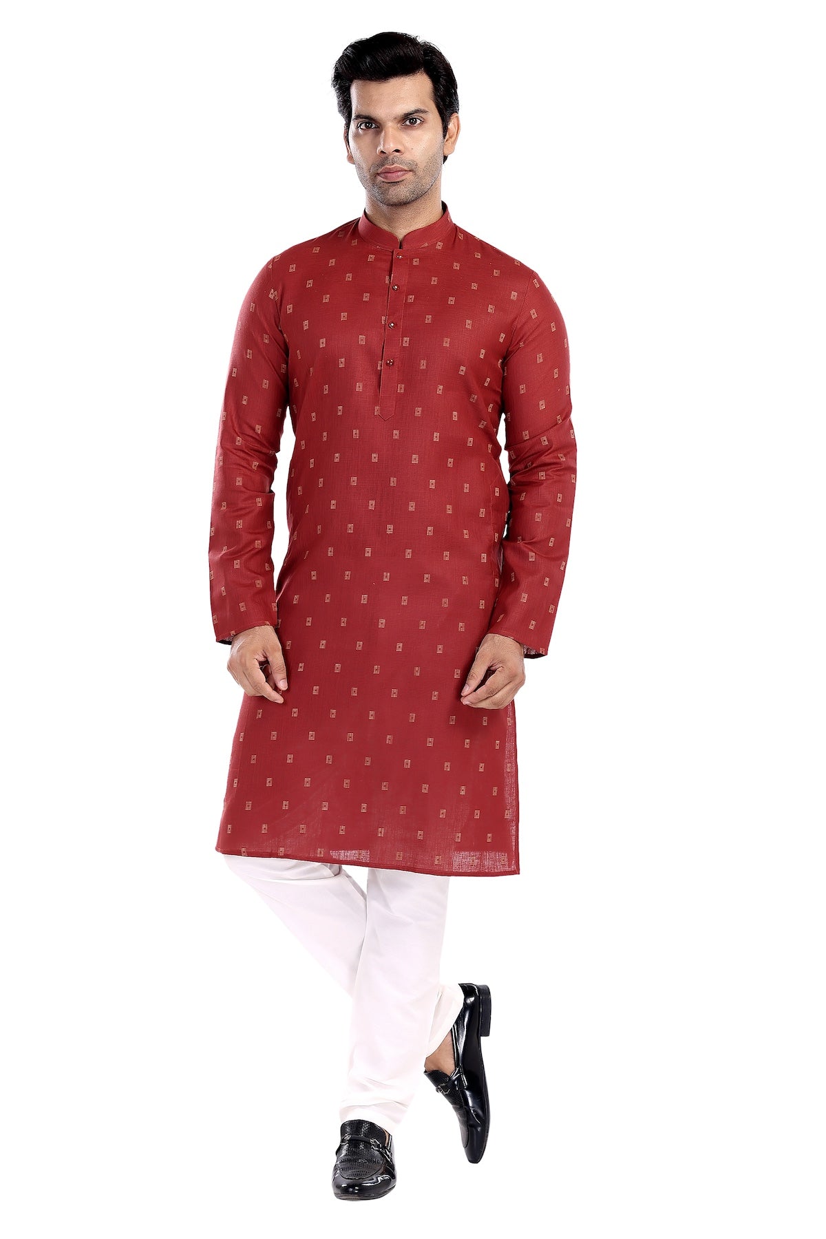 RED KURTA PYJAMA SET