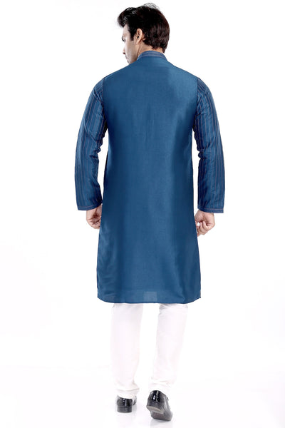 COBALT BLUE KURTA PYJAMA SET