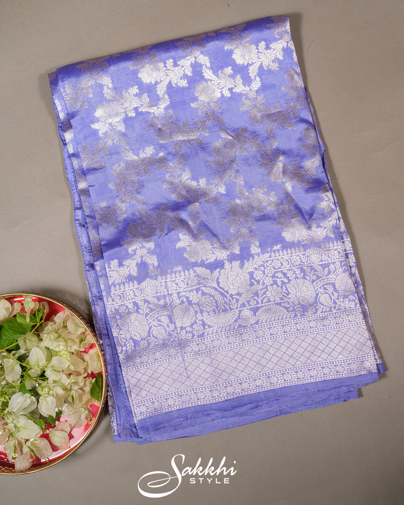 LAVENDER BANARASI MASHRU SILK SAREE