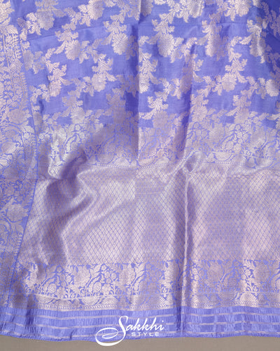 LAVENDER BANARASI MASHRU SILK SAREE