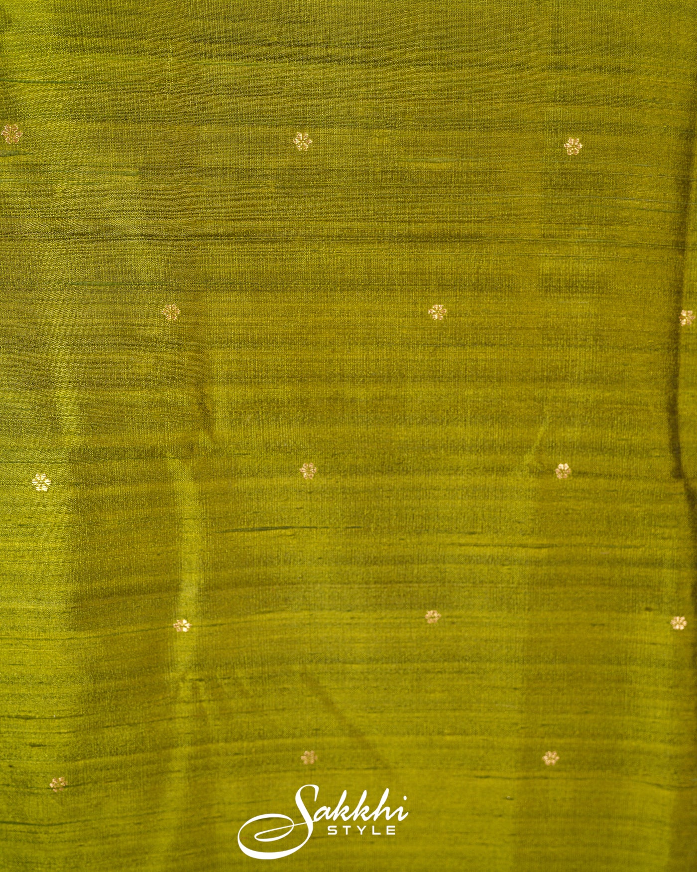 FRESH GREEN TUSSAR SILK SAREE