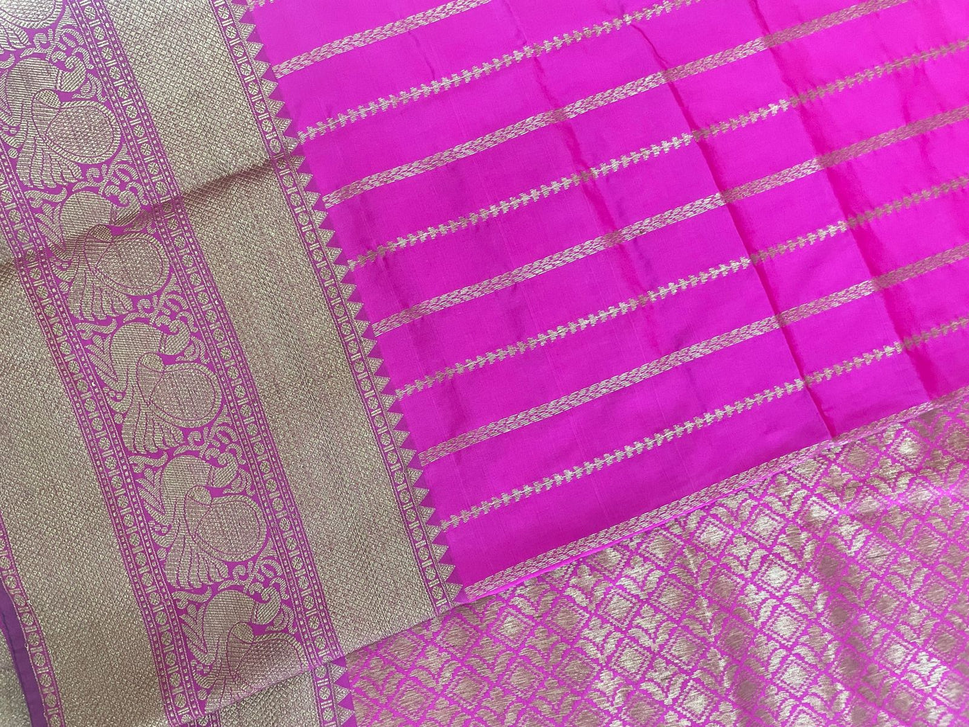 PINK COLORED BANARASI FANCY SILK SAREE - Sakkhi Style