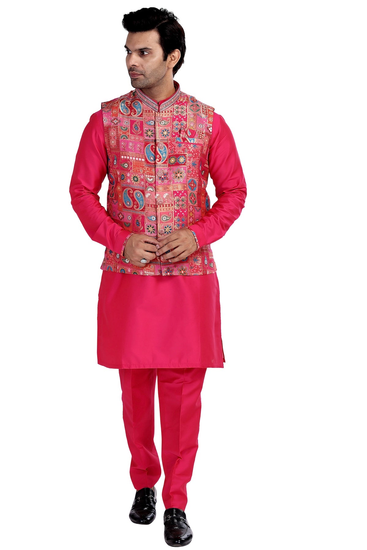 BERRY RANI KURTA NEHRU JACKET PYJAMA SET