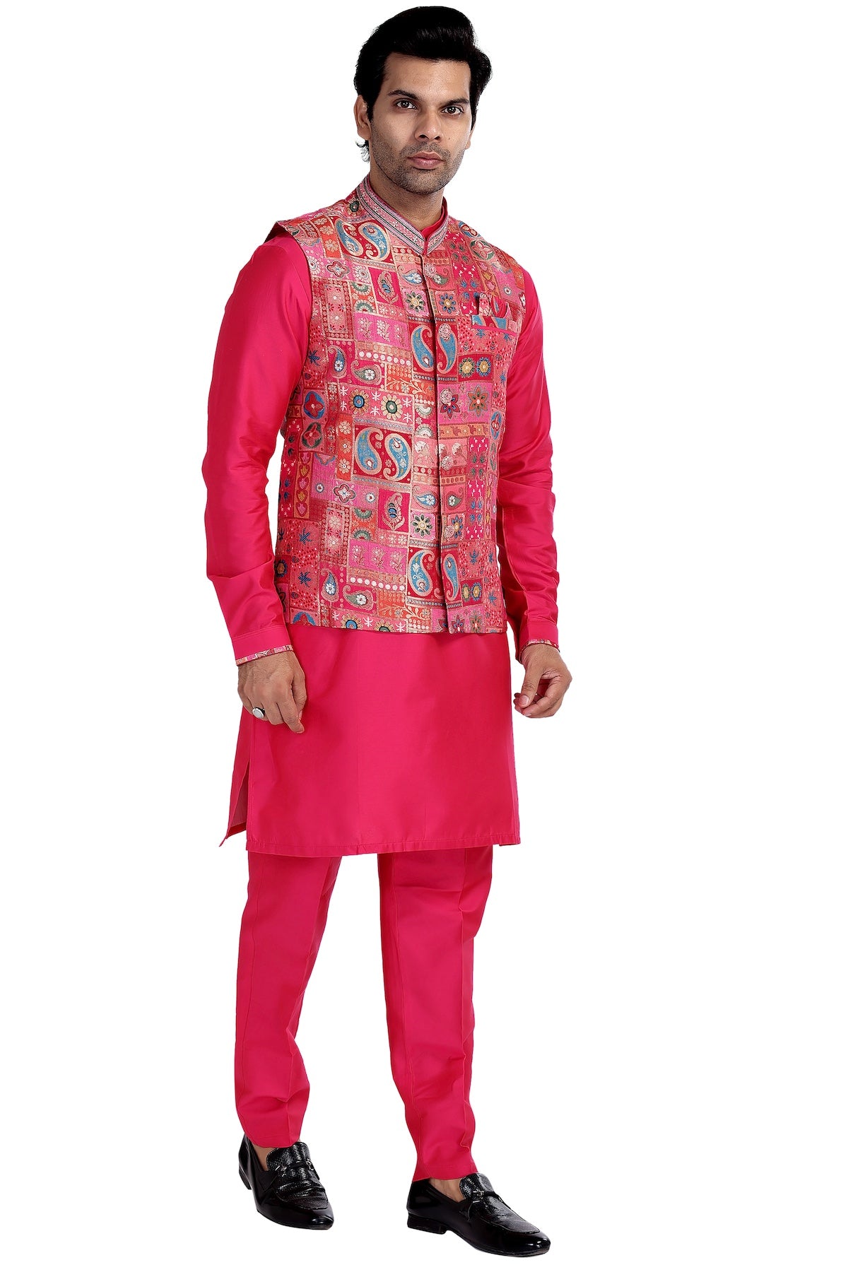 BERRY RANI KURTA NEHRU JACKET PYJAMA SET