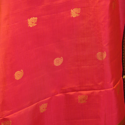 RUST GADWAL SAREE WITH BLOUSE