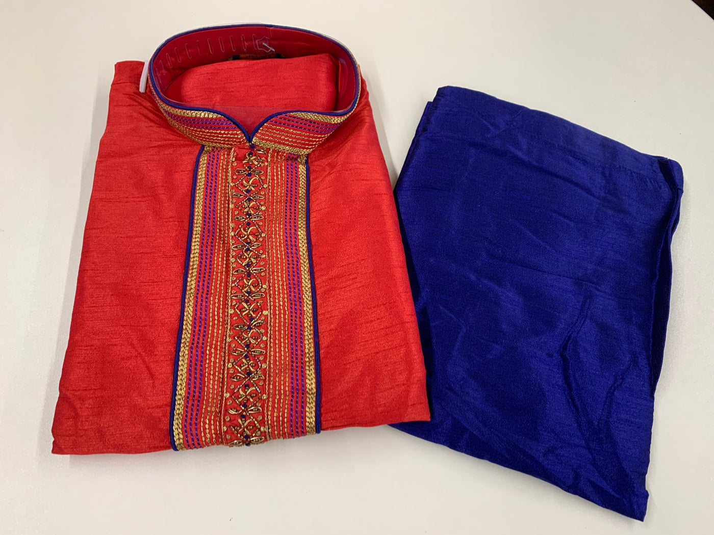 Red Kurta Pyjama - Sakkhi Style