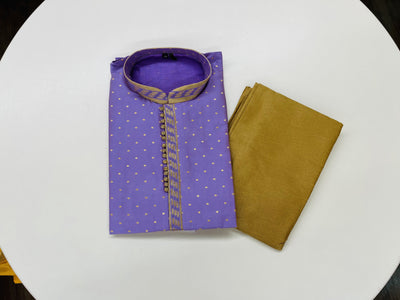Lavender and Gold Kurta Pyjama - Sakkhi Style