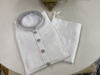 White Kurta Pyjama - Sakkhi Style