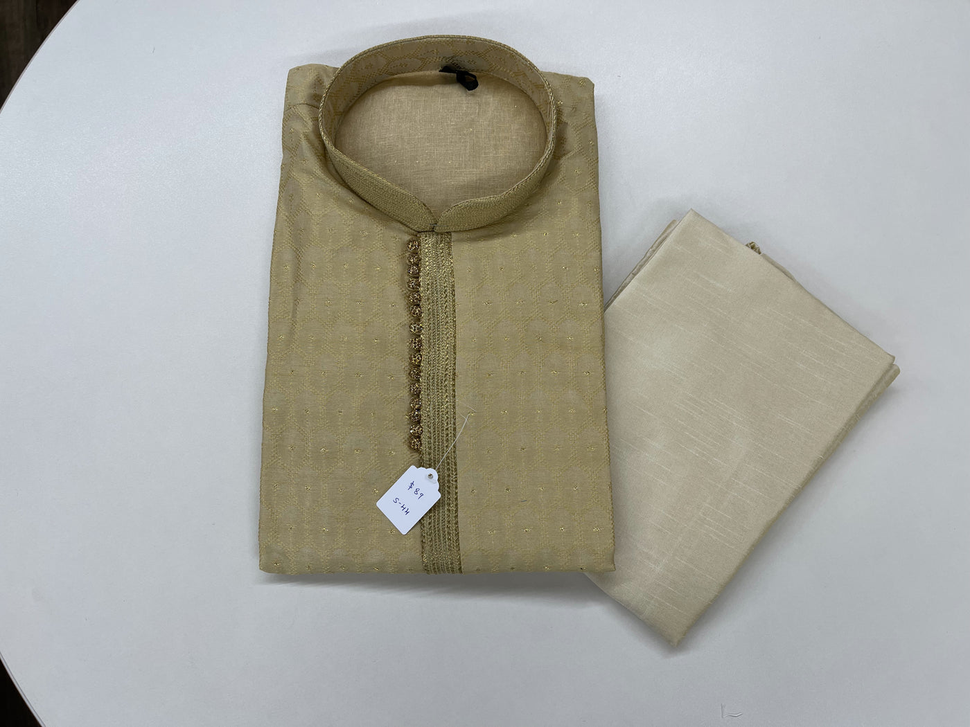 Gold and Light Gold Kurta Pyjama - Sakkhi Style