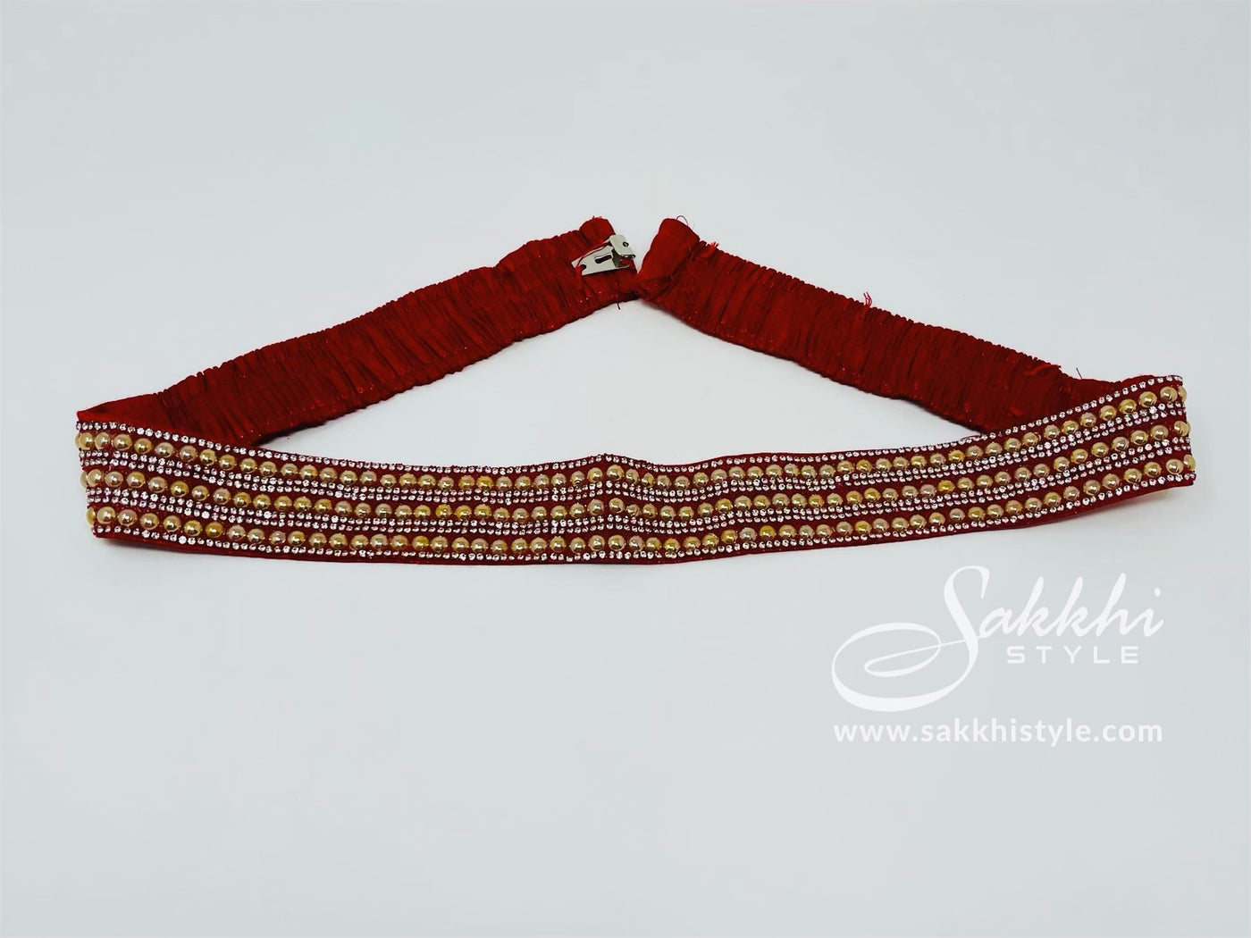 Red waist belt - Sakkhi Style