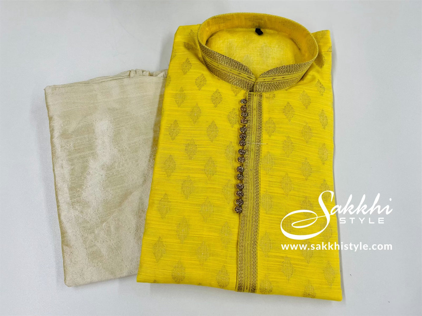 Yellow Kurta Pyjamas - Sakkhi Style