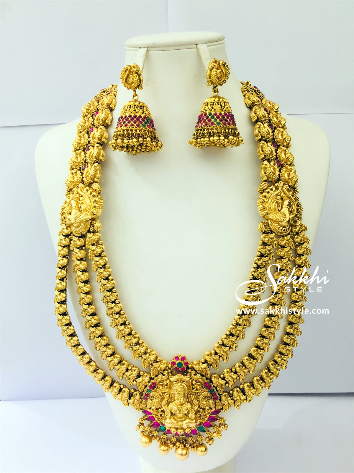 Goddess Lakshmi Necklace Set - Sakkhi Style