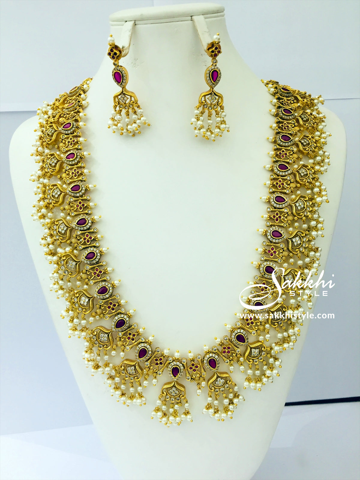 Gutta Pusalu Long Necklace - Sakkhi Style