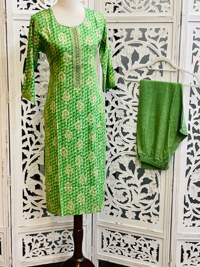 Green Salwar Suit - Sakkhi Style