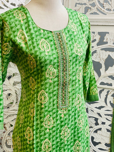Green Salwar Suit - Sakkhi Style