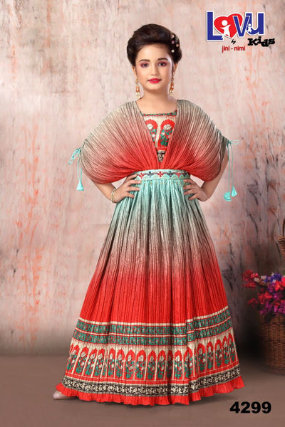 Dual Shade Long Gown - Sakkhi Style