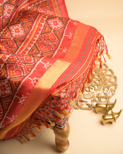 Semi Patola Silk Saree - Sakkhi Style