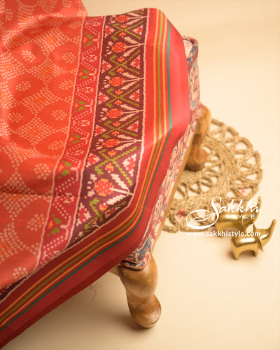 Semi Patola Silk Saree - Sakkhi Style