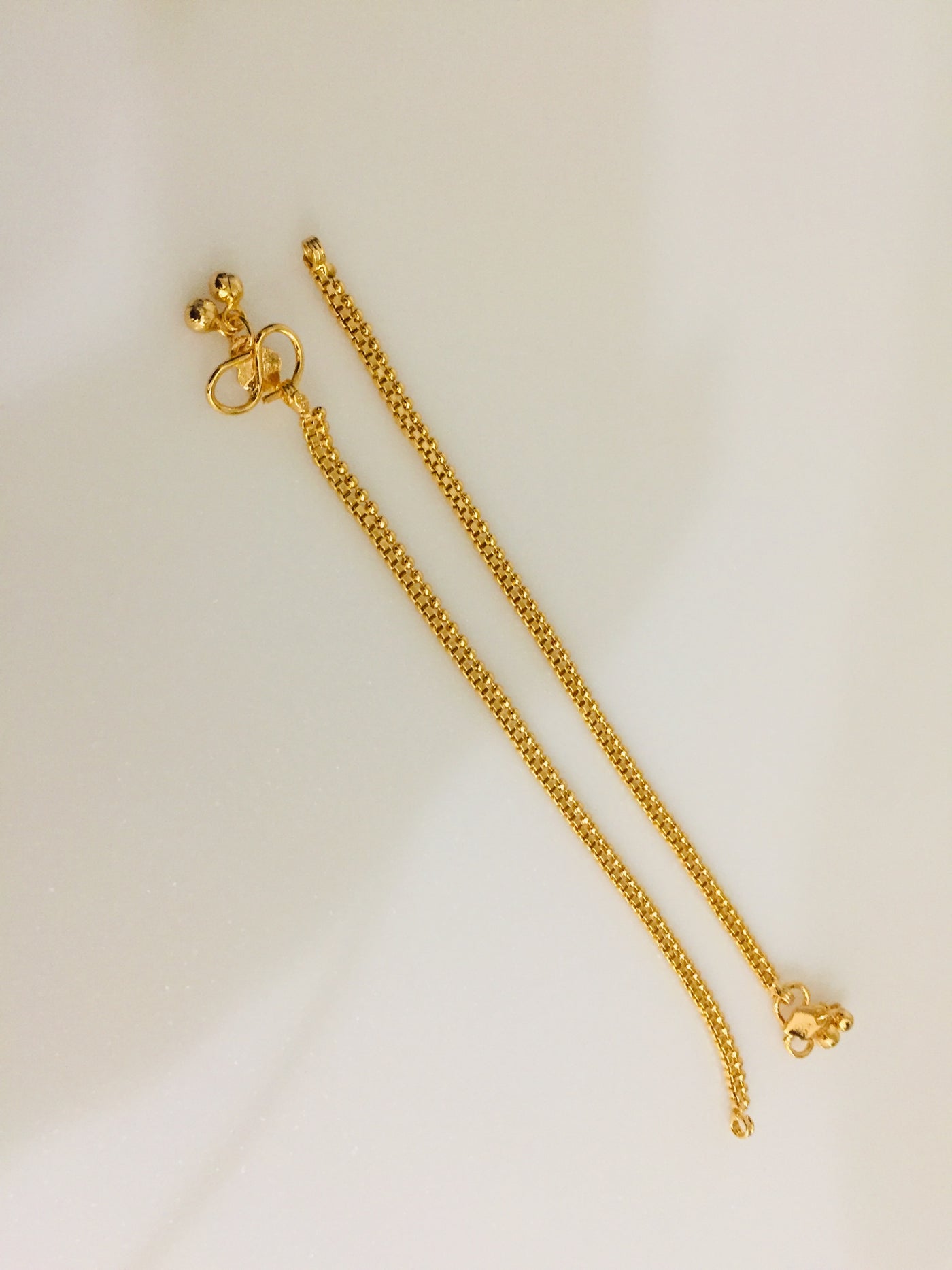 1 Gram Gold Anklets/Ankle Bracelets - Sakkhi Style