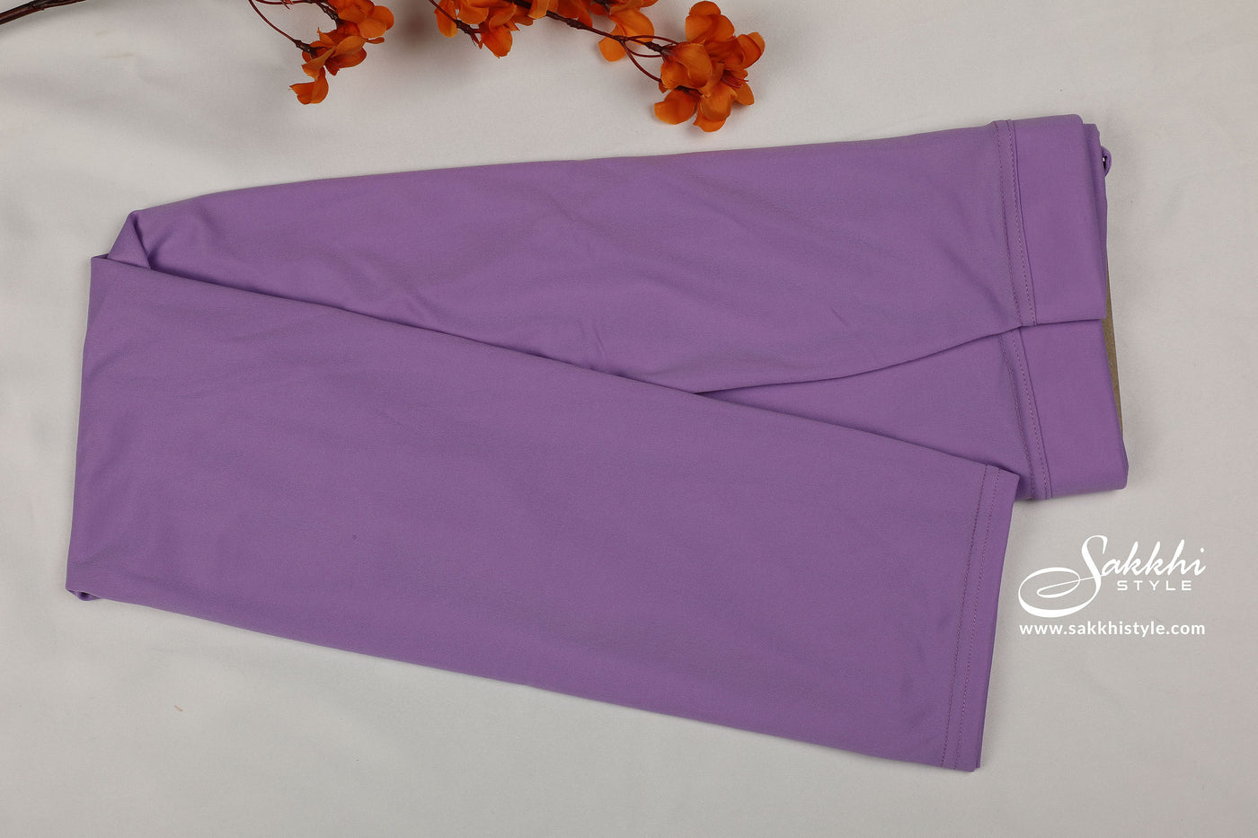 Lavender Lycra Saree Shapewear petticoat for Women