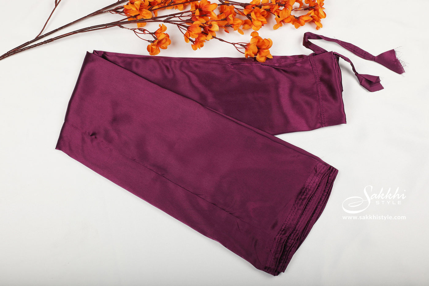 Purple Women's Satin inskirt saree petticoat