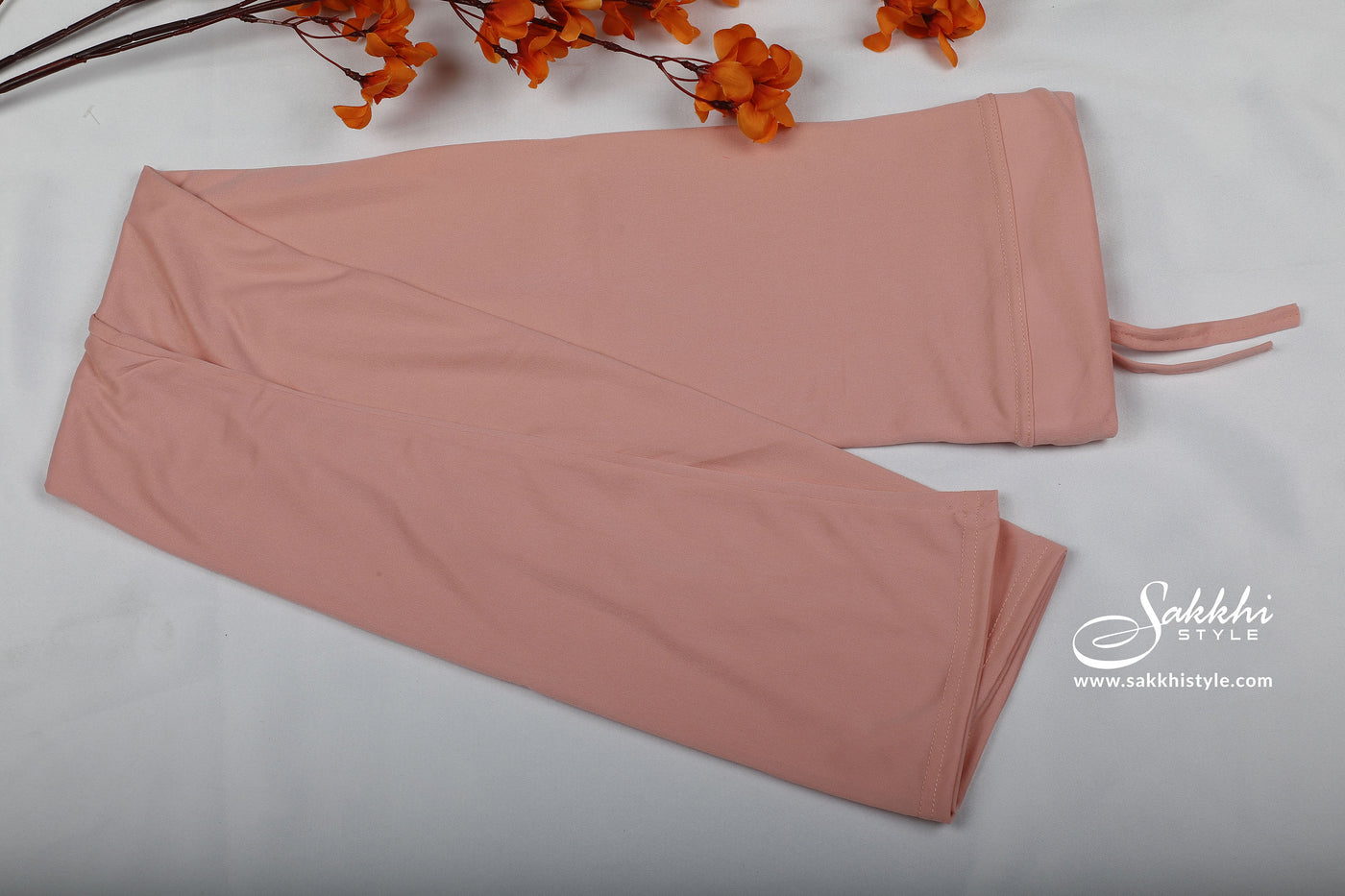light pastel pink Lycra Saree Shapewear petticoat for Women - Sakkhi Style
